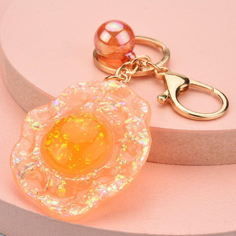 Llavero de huevo con cristal de cristal acrílico al por mayor